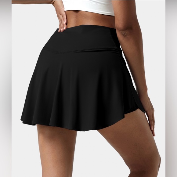 PRICE DROP NWT Halara Size L Black 2-in-1 Side Pocket Cool Touch Tennis Skirt - Picture 5 of 6